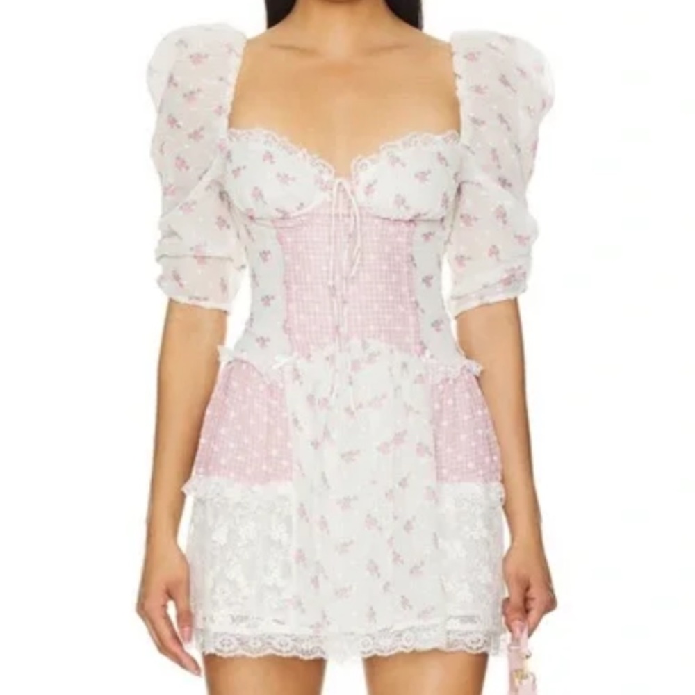 For Love and Lemons Francine Mini Dress Size Small